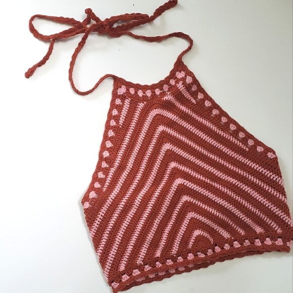Forever 21 Crochet Halter Top S - Picture 1 of 5